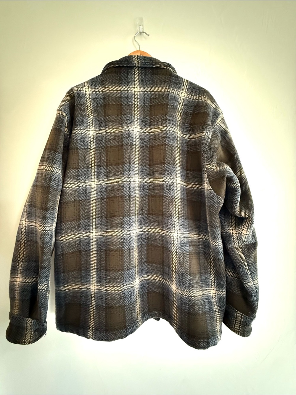 Pendleton Men’s Wool Plaid Thinsulate Shirt Jacket Zip Front - Picture 2 of 4